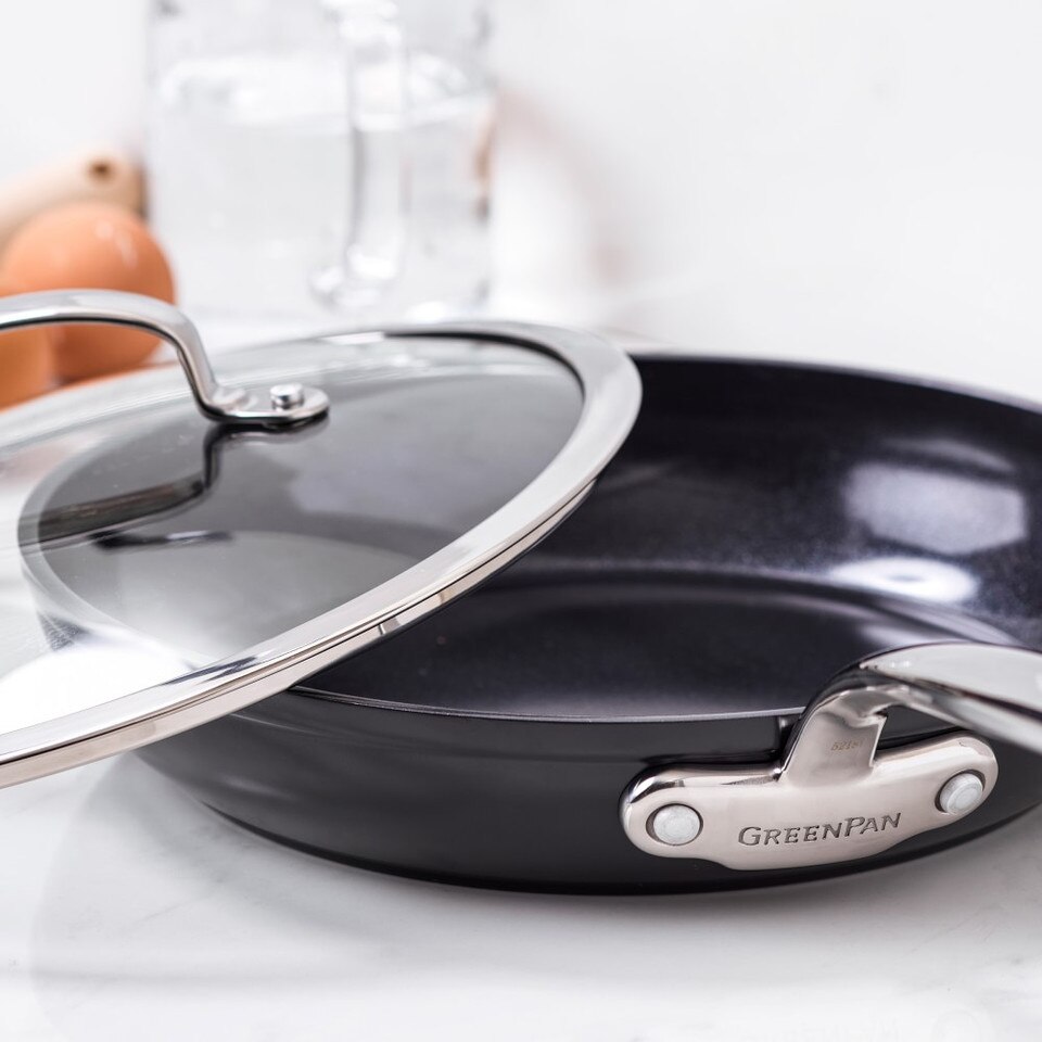 GreenPan™ Premiere Hard Anodised Ceramic NonStick Covered Frying Pan